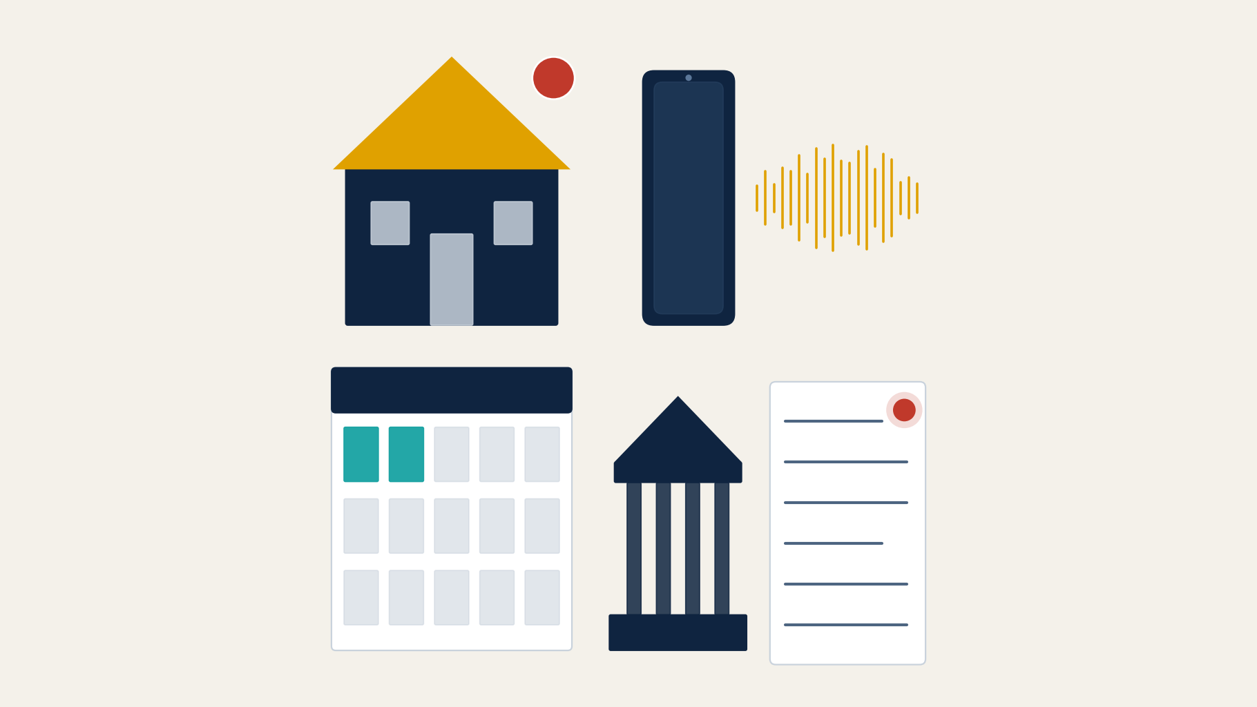The RESPA phone dispute gap: a house with a red alert, a phone call to the servicer, a calendar, a bank and a recorded page, standing for a mortgage fee disputed by phone when only a written notice of error starts the servicer&rsquo;s deadlines.